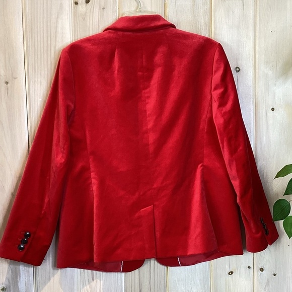 Talbots Red Velvet Blazer New with Tags - Picture 5 of 7